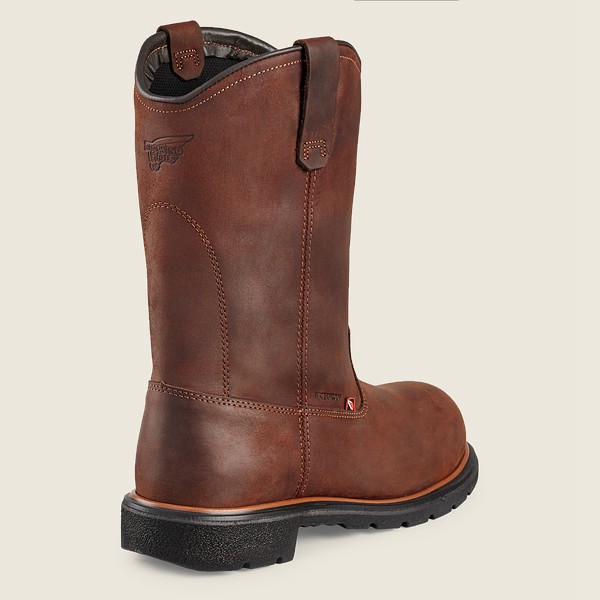 Bottes de Sécurité Red Wing - Dynaforce® - 11-Inch Waterproof Toe Pull-On - Marron Foncé - Homme 416